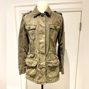 Banana Republic army jacket, size medium, khaki green.